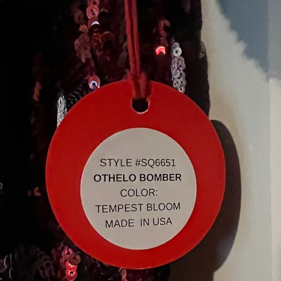 NWT! Eva Franco Vibrant Floral Embroidered Bomber Jacket - Picture 7 of 12